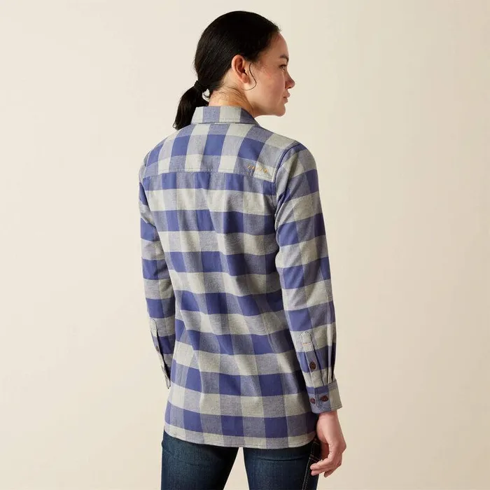 Women TShirts and Tops Ariat Rebar Flannel Tunic Blue Indigo Women TShirts and Tops Ariat Rebar Flannel Tunic Blue Indigo