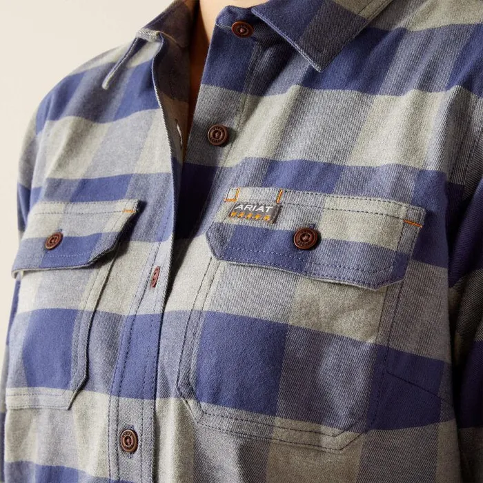 Women TShirts and Tops Ariat Rebar Flannel Tunic Blue Indigo Women TShirts and Tops Ariat Rebar Flannel Tunic Blue Indigo