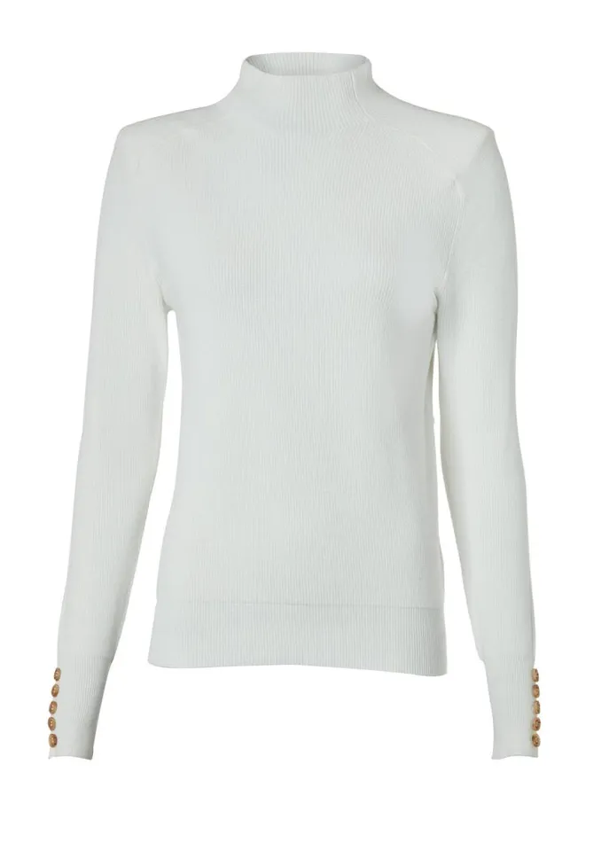 Women Tara High Neck Knit Natural Holland Cooper Knitwear Women Tara High Neck Knit Natural Holland Cooper Knitwear