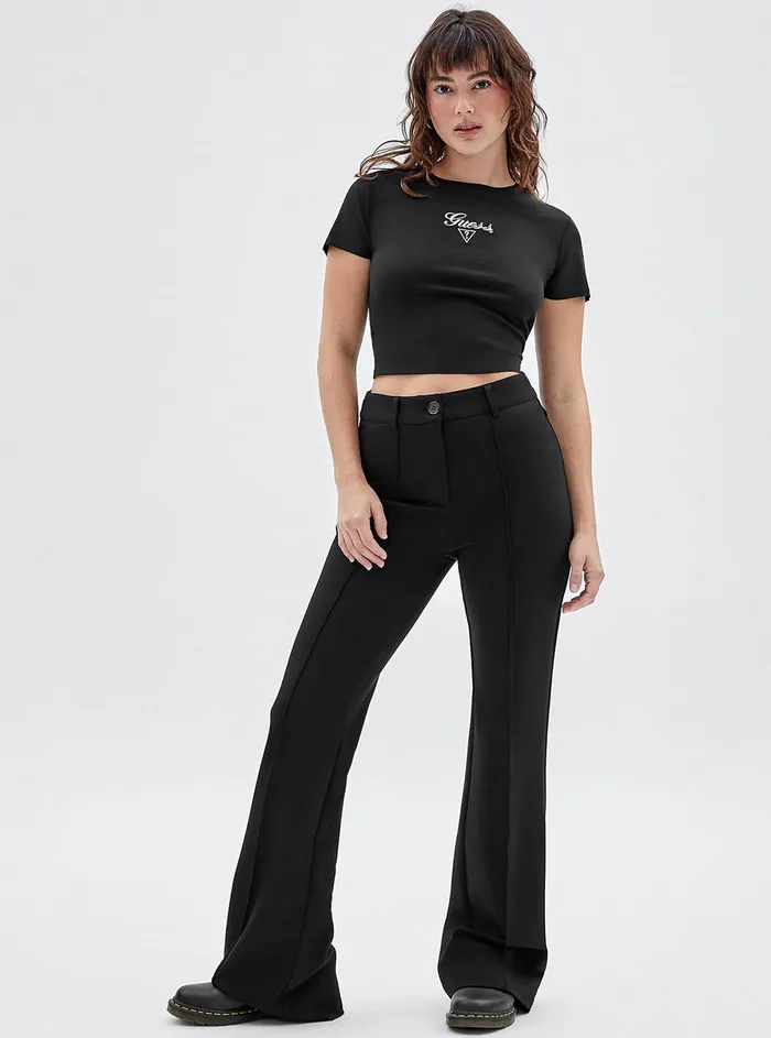 Women Tees and Tanks GUESS Guess Originals Black Taylor Vintage Baby Tshirt Women Tees and Tanks GUESS Guess Originals Black Taylor Vintage Baby Tshirt