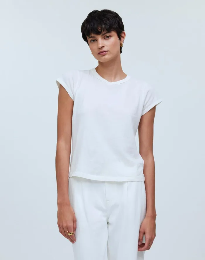 Women Tees Madewell Softfade Cotton Perfect Vintage Tee Lighthouse