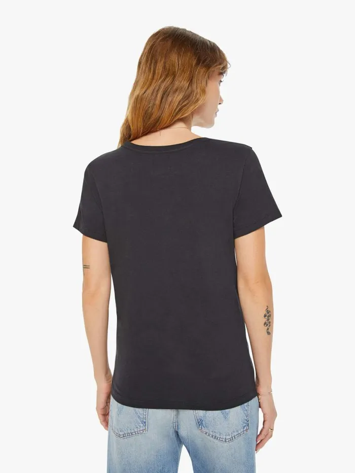 Women Tees Tanks Mother Denim Aquarius Zodiac Tee Black