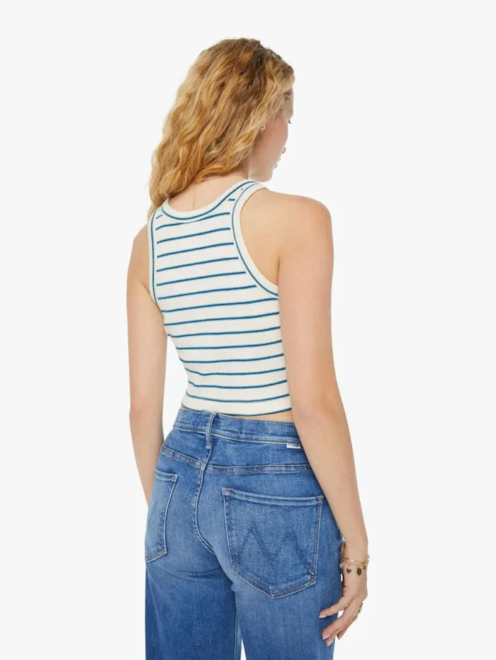 Women Tees Tanks Mother Denim The Chin Ups Chop White natural