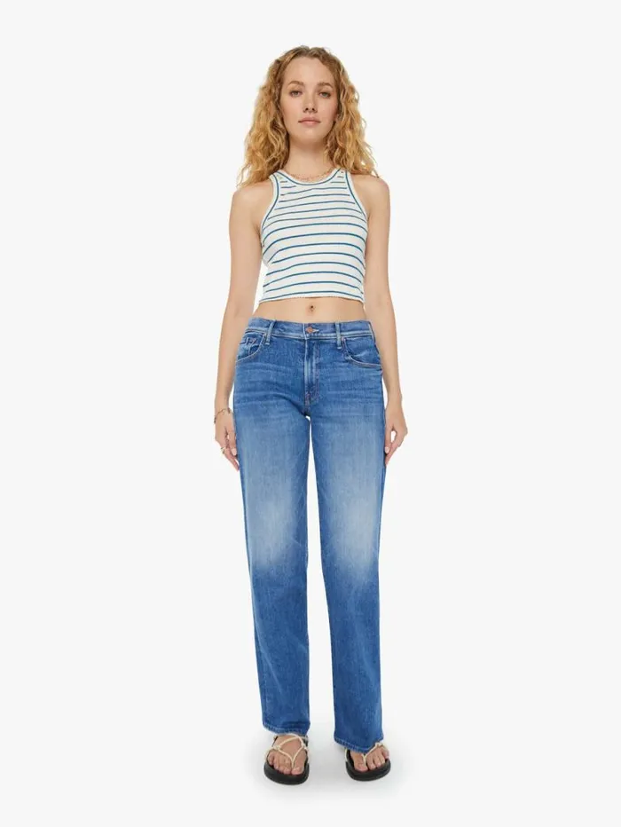 Women Tees Tanks Mother Denim The Chin Ups Chop White natural