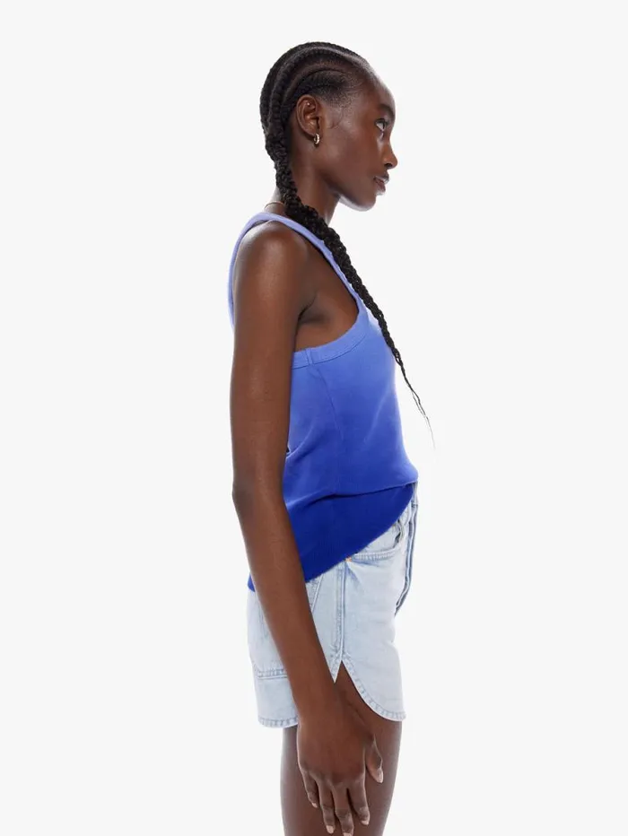 Women Tees Tanks Mother Denim The Chin Ups Tank Bright Blue