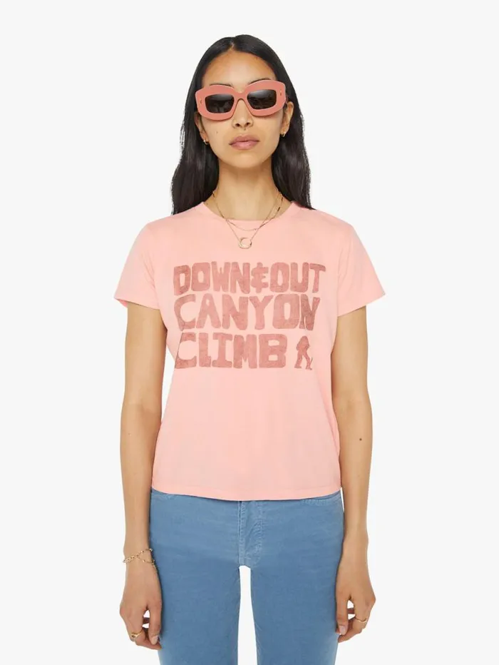 Women Tees Tanks Mother Denim The Lil Goodie Goodie Pink lightpastel