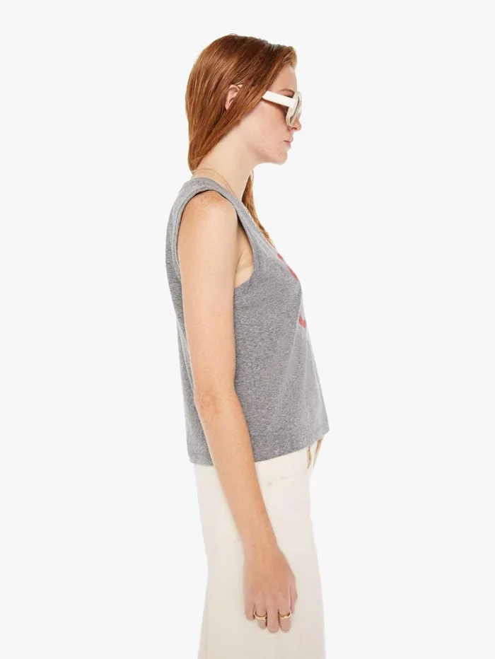 Women Tees Tanks Mother Denim The Strong And Silent Type Grey