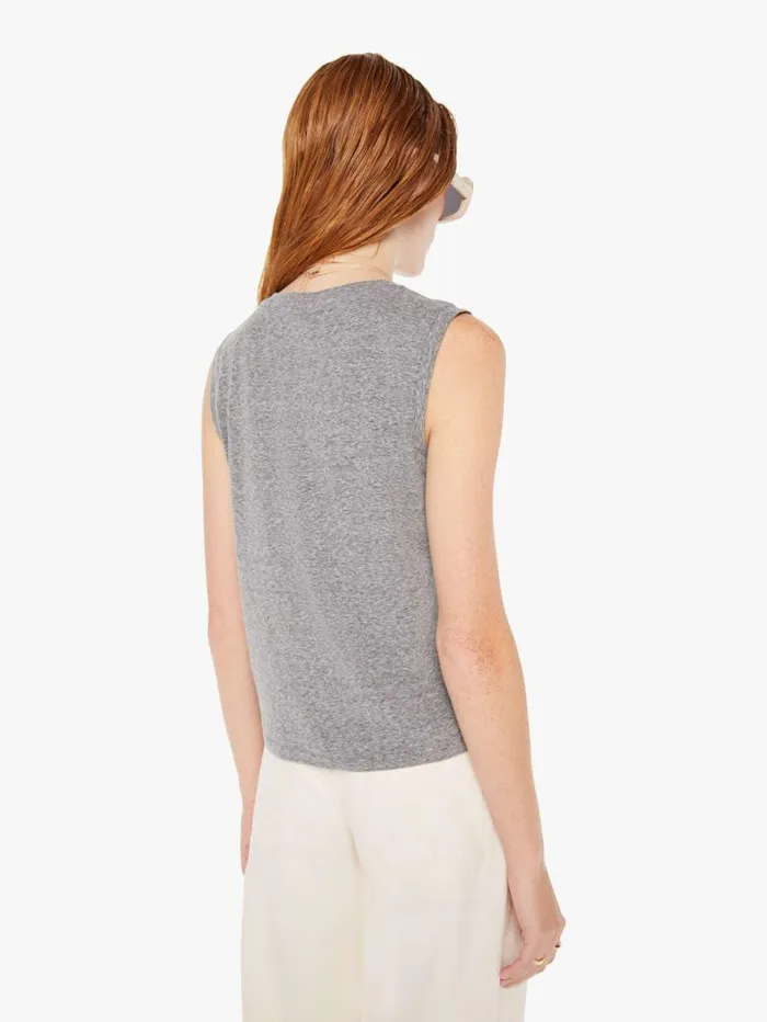 Women Tees Tanks Mother Denim The Strong And Silent Type Grey