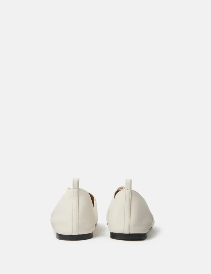 Women Terra Laced Alter Mat Ballerina Flats Greggio White Stella McCartney Flats Women Terra Laced Alter Mat Ballerina Flats Greggio White Stella McCartney Flats