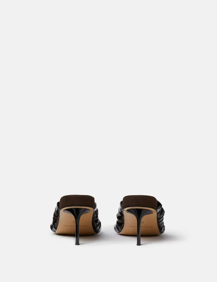 Women Terra Twisted AlterMat Mules Ebony Black Stella McCartney Heels