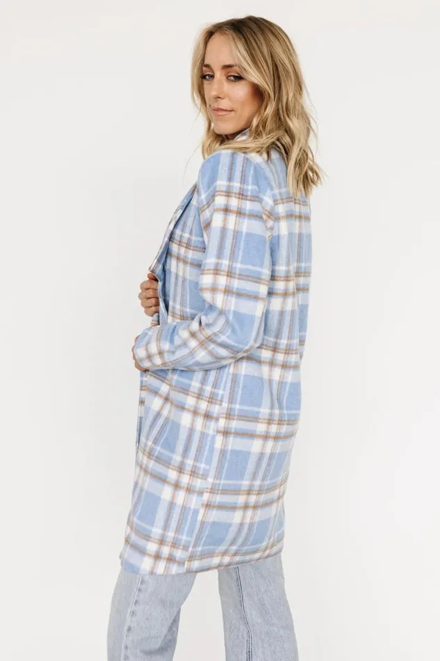 Women Tetonia Plaid Shacket Blue Multi Baltic Born Outerwear Women Tetonia Plaid Shacket Blue Multi Baltic Born Outerwear