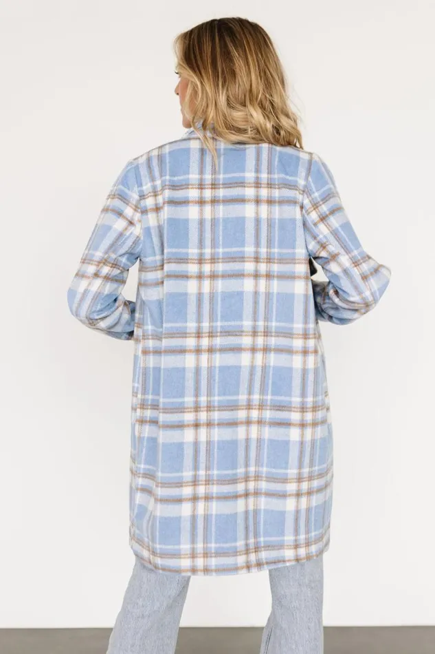 Women Tetonia Plaid Shacket Blue Multi Baltic Born Outerwear Women Tetonia Plaid Shacket Blue Multi Baltic Born Outerwear