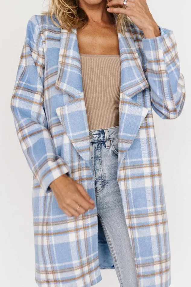 Women Tetonia Plaid Shacket Blue Multi Baltic Born Outerwear Women Tetonia Plaid Shacket Blue Multi Baltic Born Outerwear