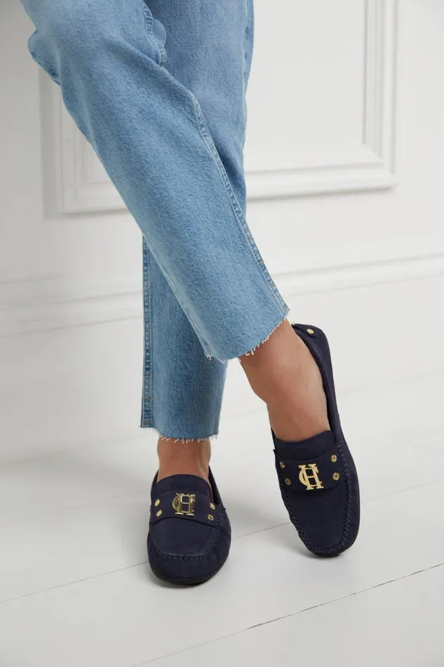 Women The Driving Loafer Ink Navy Holland Cooper Loafers