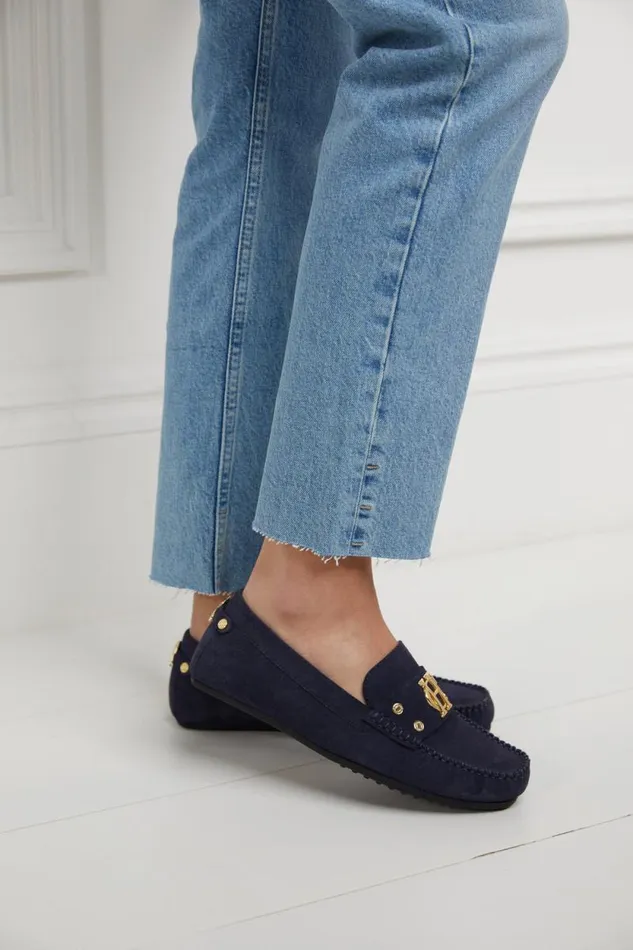 Women The Driving Loafer Ink Navy Holland Cooper Loafers