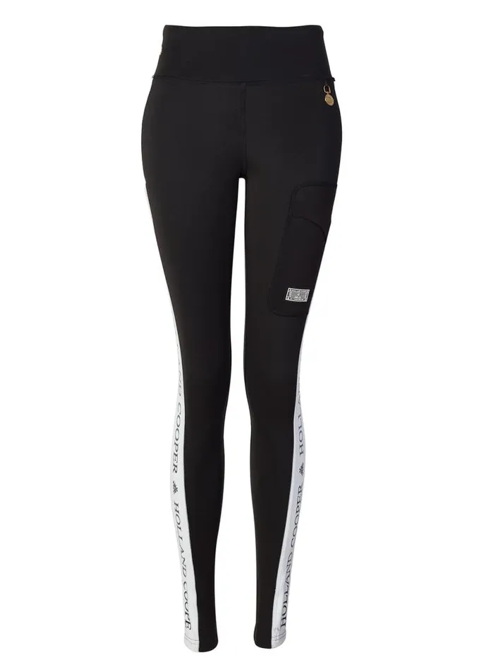 Women Thermal Panel Ski Leggings Black Holland Cooper Knitwear And Thermals