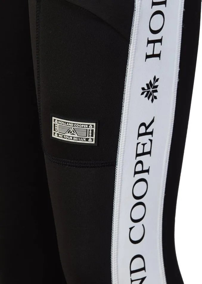 Women Thermal Panel Ski Leggings Black Holland Cooper Knitwear And Thermals