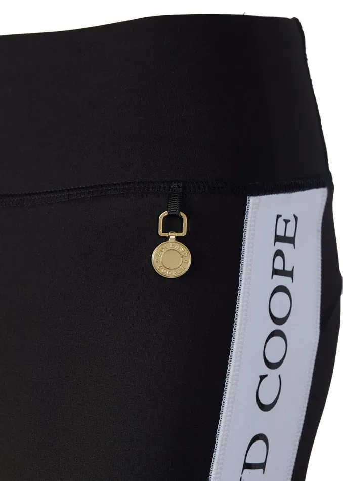 Women Thermal Panel Ski Leggings Black Holland Cooper Knitwear And Thermals