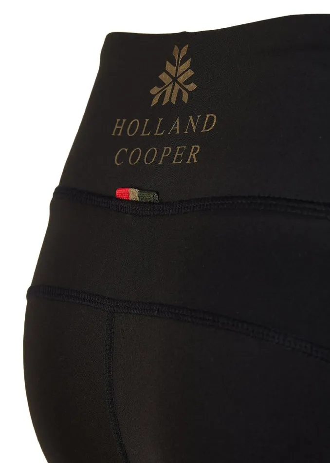 Women Thermal Panel Ski Leggings Black Holland Cooper Knitwear And Thermals