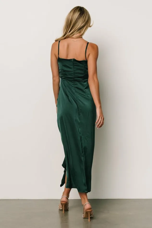 Women Thessaly Maxi Dress Dark Green Baltic Born Tulle Styles Women Thessaly Maxi Dress Dark Green Baltic Born Tulle Styles