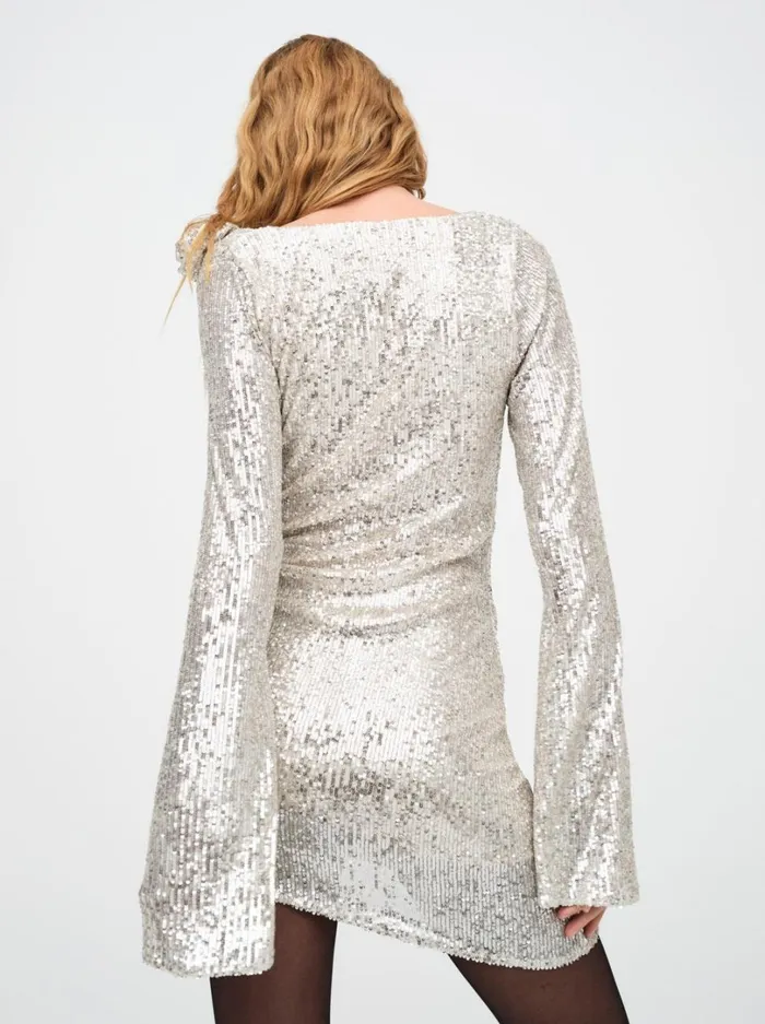 Women Tia Mini Dress Silver For Love and Lemons Dresses Women Tia Mini Dress Silver For Love and Lemons Dresses