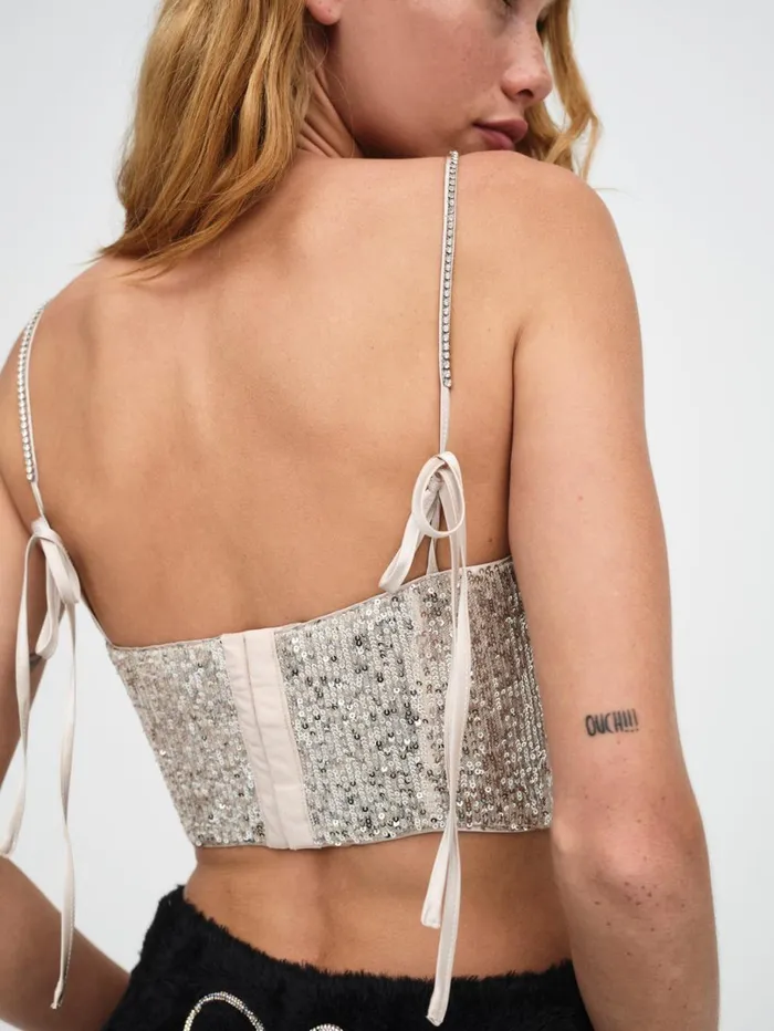 Women Tia Top Silver For Love and Lemons Tops
