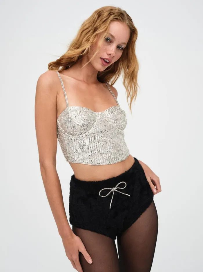 Women Tia Top Silver For Love and Lemons Tops