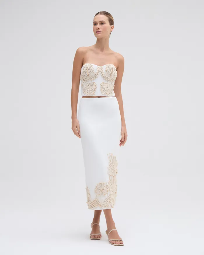 Women Tops and Bodysuits PatBO DUNE KNIT TOP Off White