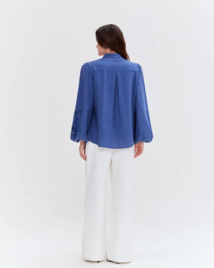 Women Tops and Bodysuits PatBO Linen Shirt FINAL SALE
