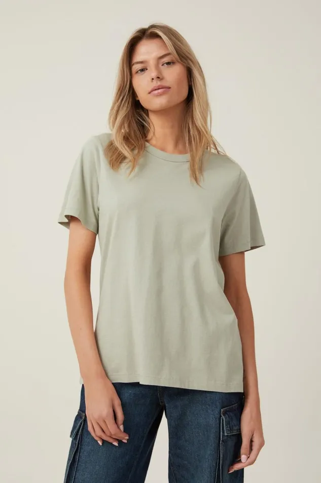 Women Tops Cotton On The Classic Organic Tee Desert Sage