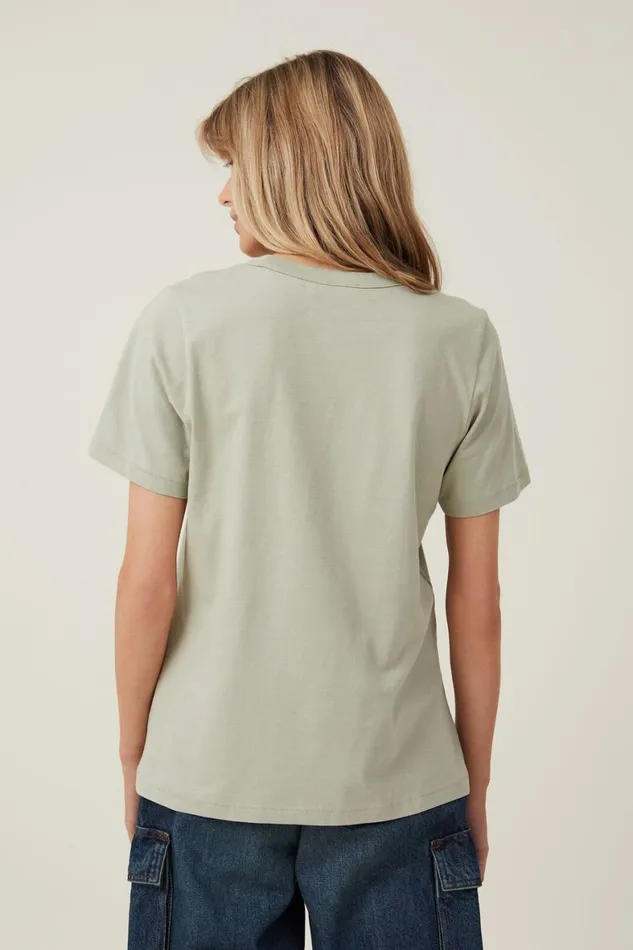 Women Tops Cotton On The Classic Organic Tee Desert Sage