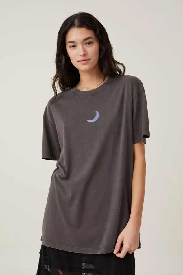 Women Tops Cotton On The Oversized Graphic Tee Stars Alignslate