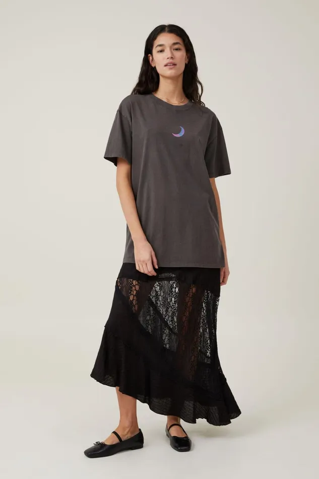 Women Tops Cotton On The Oversized Graphic Tee Stars Alignslate