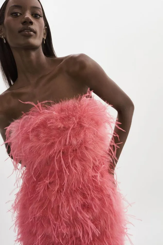 Women TRIANA Feather Dress Rosie LAMARQUE Dresses