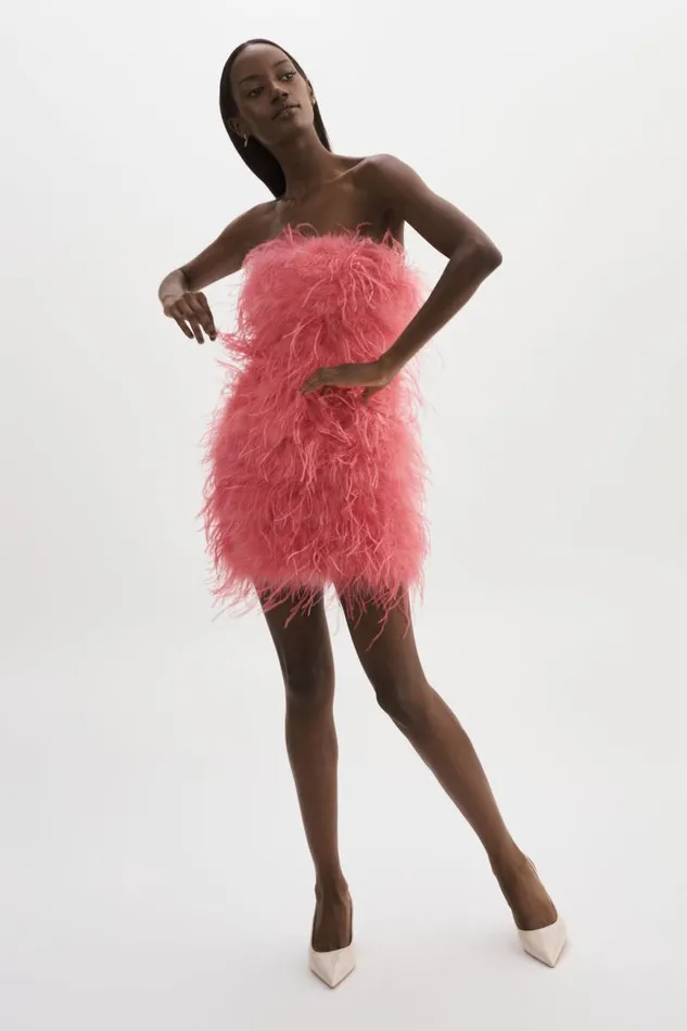 Women TRIANA Feather Dress Rosie LAMARQUE Dresses