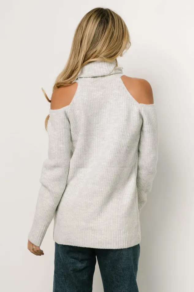 Women Tuva Turtleneck Sweater Gray Baltic Born Sweaters