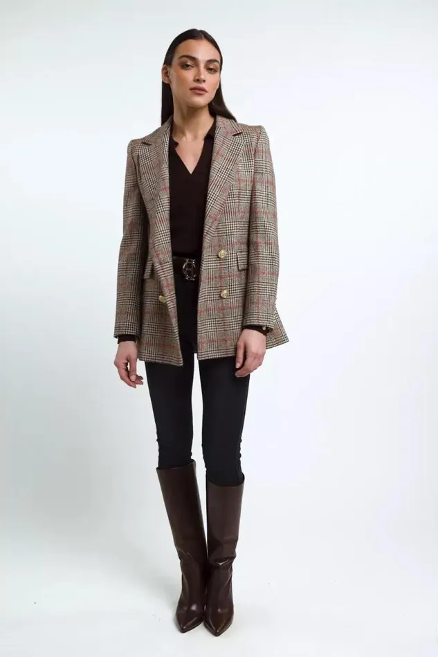 Women VNeck Rib Top Chocolate Holland Cooper Knitwear Women VNeck Rib Top Chocolate Holland Cooper Knitwear
