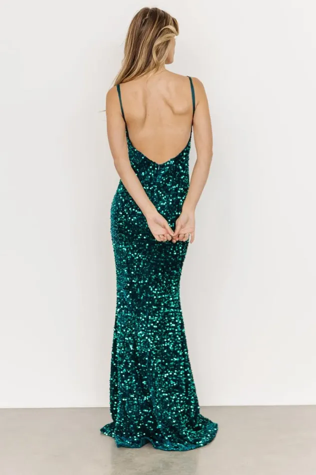 Women Valdez Sequin Gown Topaz Baltic Born Embellished and Sequined