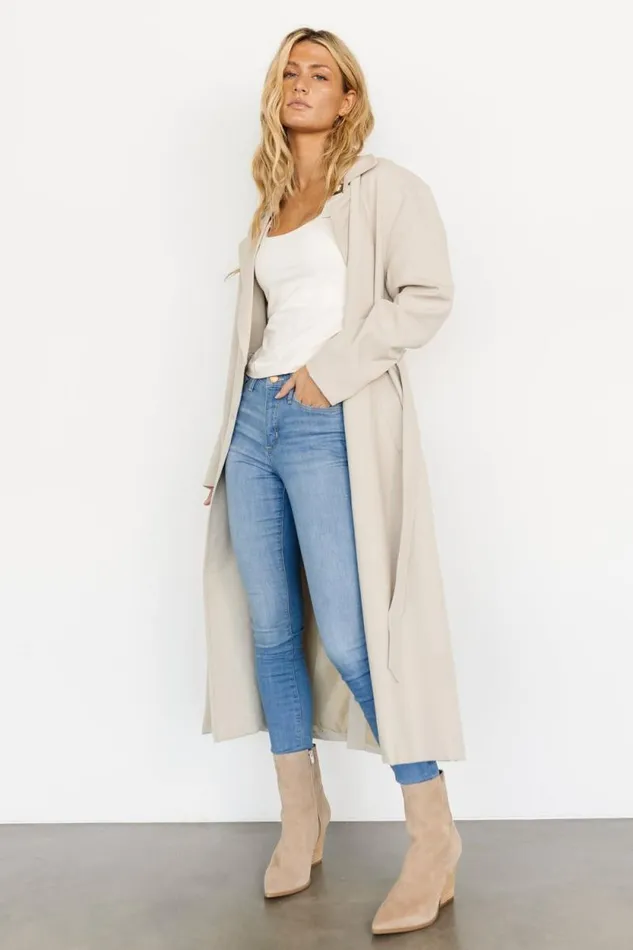 Women Vanderbilt Trench Coat Beige Baltic Born Outerwear