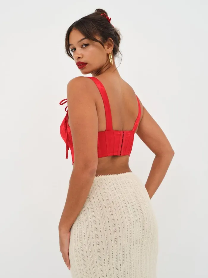 Women Velma Heart Bustier Red For Love and Lemons Lingerie Women Velma Heart Bustier Red For Love and Lemons Lingerie