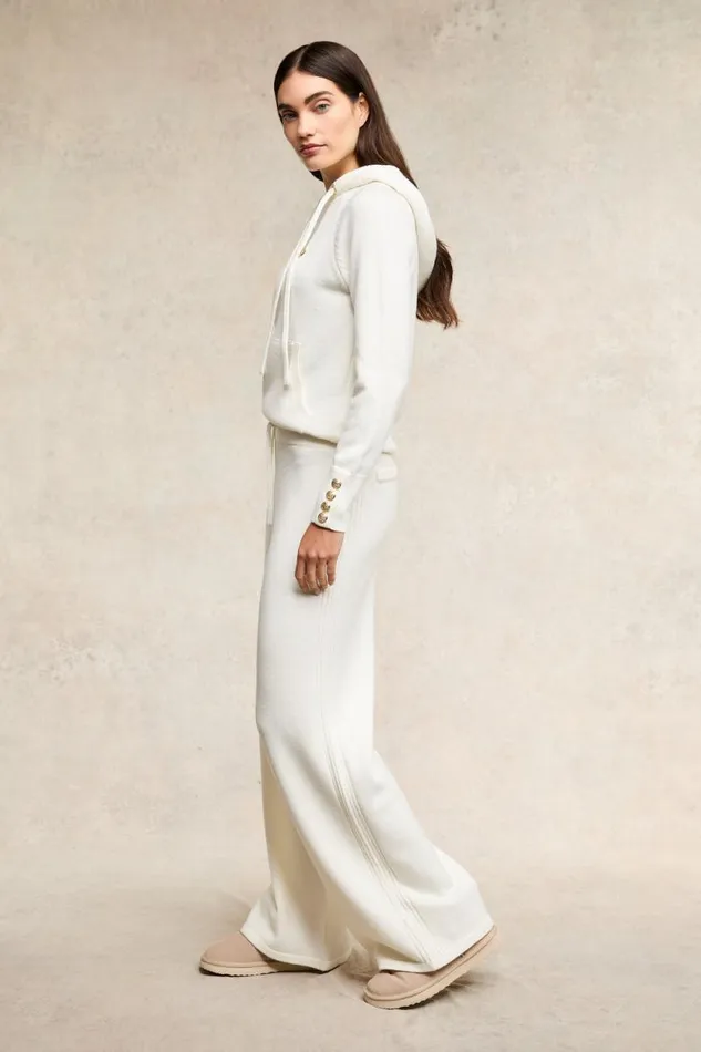 Women Verbier Wide Leg Pant Natural Holland Cooper Trousers