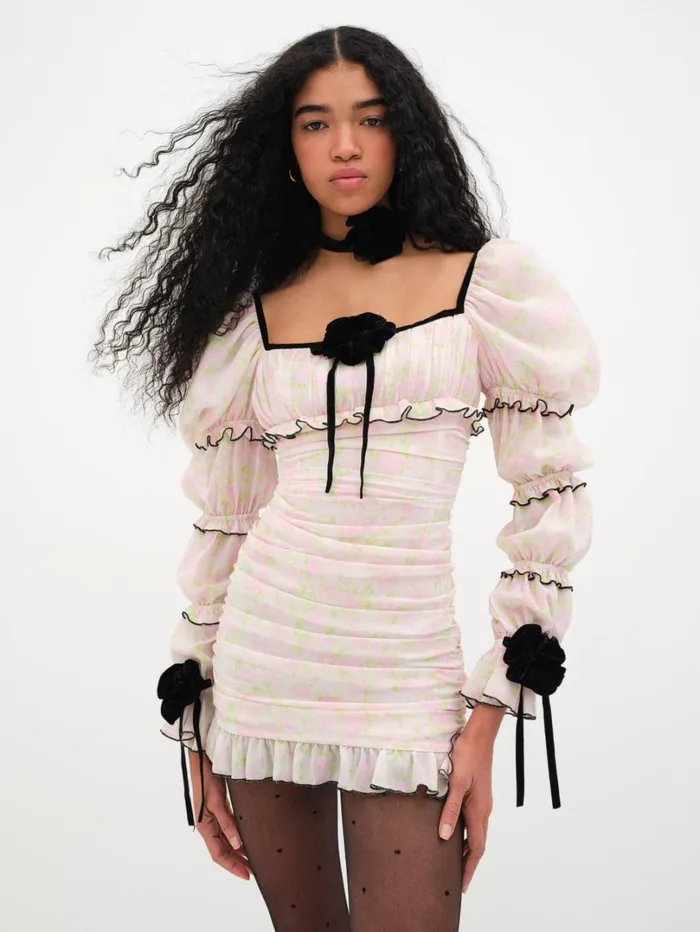 Women Vienna Mini Dress Pink For Love and Lemons Dresses
