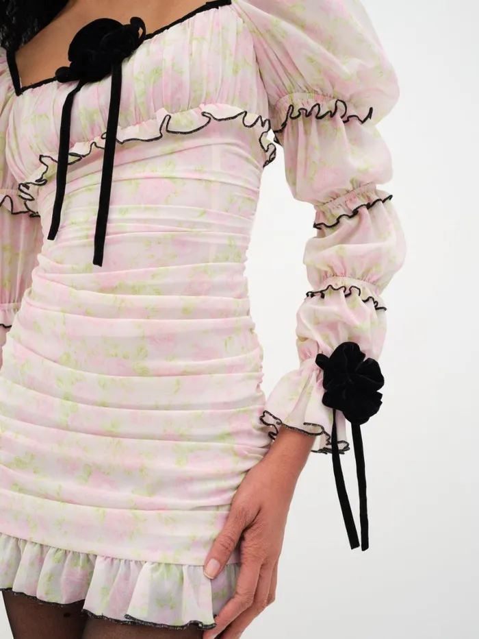 Women Vienna Mini Dress Pink For Love and Lemons Dresses Women Vienna Mini Dress Pink For Love and Lemons Dresses