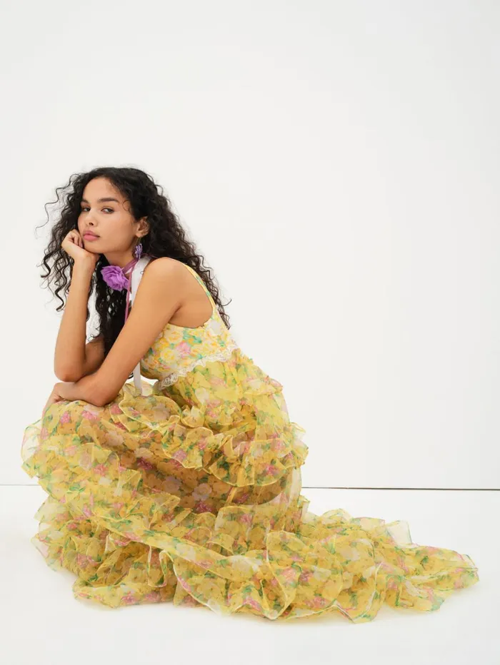 Women Vikki Maxi Dress Yellow For Love and Lemons Dresses Women Vikki Maxi Dress Yellow For Love and Lemons Dresses