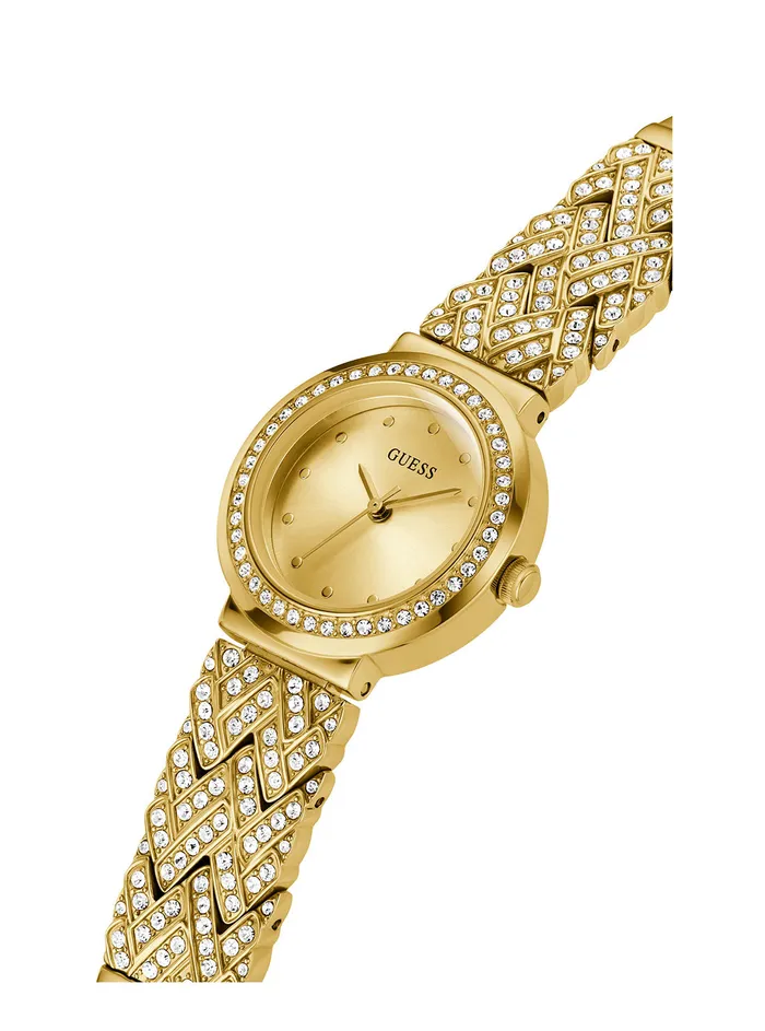 Women Watches GUESS Gold Treasure Crystal Watch Women Watches GUESS Gold Treasure Crystal Watch