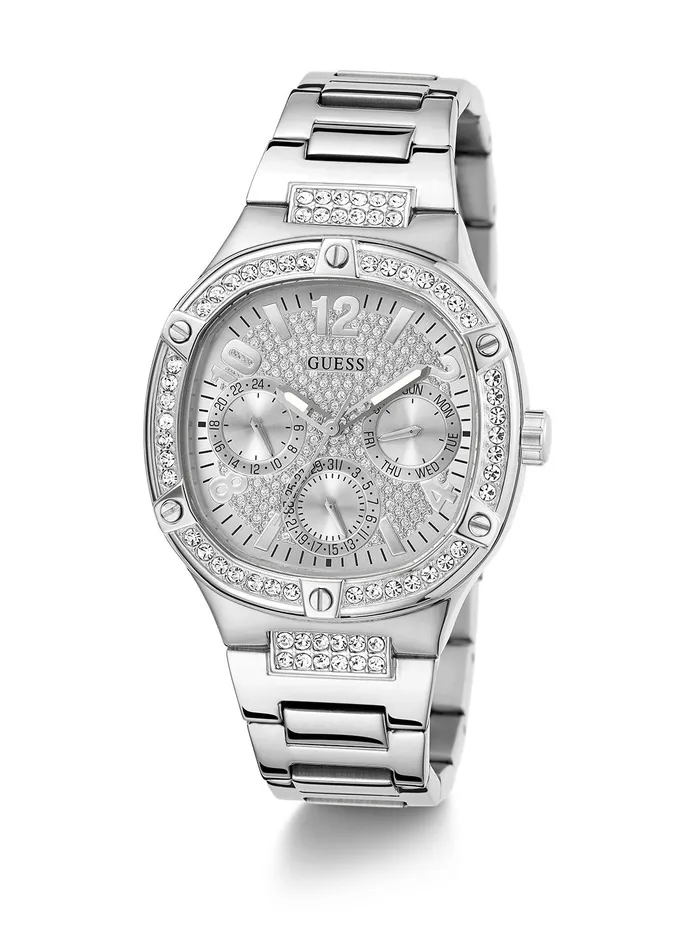 Women Watches GUESS Silver Duchess Crystal Glitz Watch