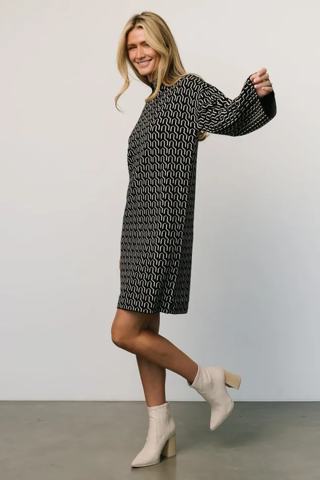 Women Webster Sweater Dress Black Print Baltic Born Sweaters Women Webster Sweater Dress Black Print Baltic Born Sweaters