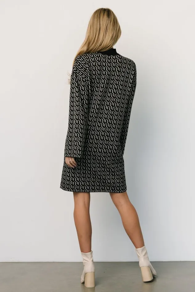 Women Webster Sweater Dress Black Print Baltic Born Sweaters Women Webster Sweater Dress Black Print Baltic Born Sweaters