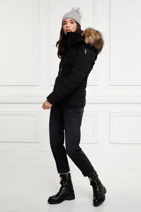 Women Whistler Puffer Jacket Black Natural Holland Cooper Coats