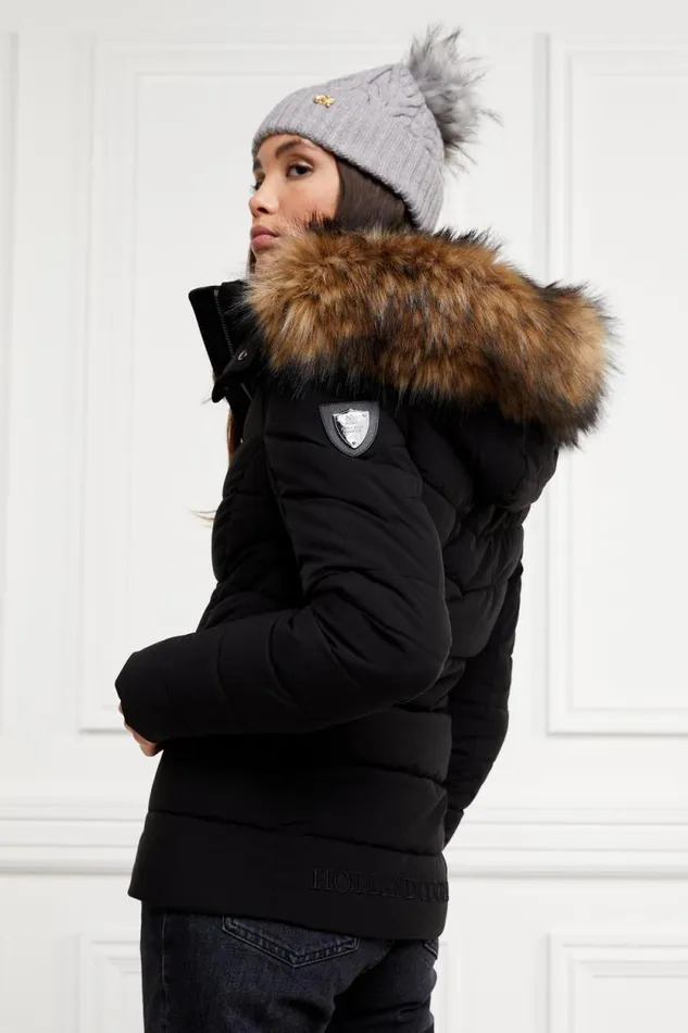 Women Whistler Puffer Jacket Black Natural Holland Cooper Coats